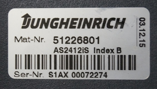 Jungheinrich 51226801 | Rij/hef/stuur regeling drive/lift/steering controller A - ECU for Material handling equipment: picture 2 Jungheinrich 51226801 | Rij/hef/stuur regeling drive/lift/steering controller A - ECU for Material handling equipment: picture 2