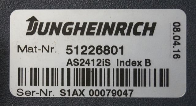 Jungheinrich 51226801 | Rij/hef/stuur regeling drive/lift/steering controller A - ECU for Material handling equipment: picture 2 Jungheinrich 51226801 | Rij/hef/stuur regeling drive/lift/steering controller A - ECU for Material handling equipment: picture 2