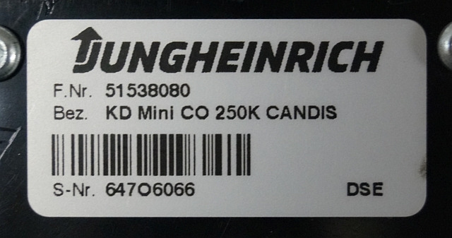 Jungheinrich 51538080 | Battery/hour indicator KD mini CO 250K candis sn. 647O60 - Dashboard for Material handling equipment: picture 3 Jungheinrich 51538080 | Battery/hour indicator KD mini CO 250K candis sn. 647O60 - Dashboard for Material handling equipment: picture 3
