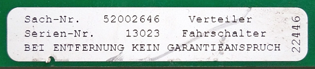 Jungheinrich 52002646 | Verzamelprint board printed circuit from EFX410 year 201 - Electrical system for Material handling equipment: picture 3 Jungheinrich 52002646 | Verzamelprint board printed circuit from EFX410 year 201 - Electrical system for Material handling equipment: picture 3