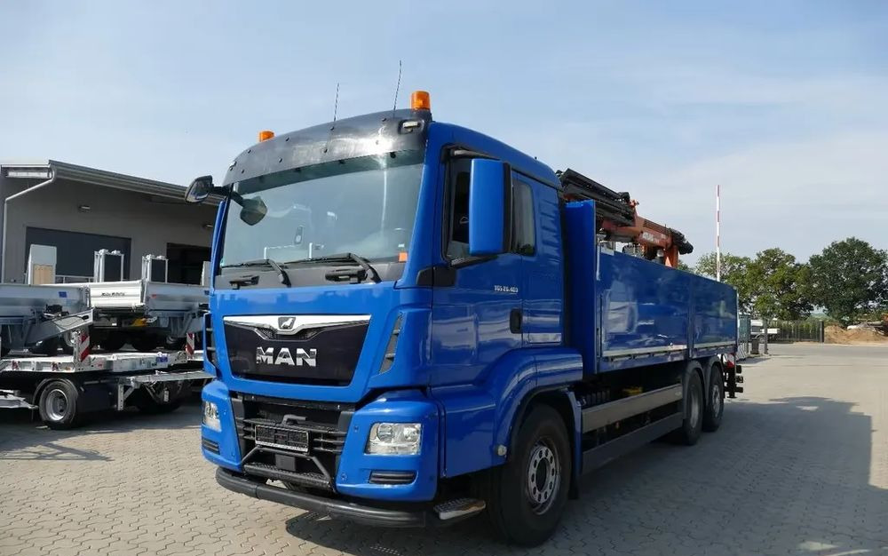 MAN TGS 26.460 – Platforma z żurawiem HDS tylnym do materiałów budowlanych / Retarder / 6x2 / Klima / Euro 6 - Crane truck, Dropside/ Flatbed truck: picture 2 MAN TGS 26.460 – Platforma z żurawiem HDS tylnym do materiałów budowlanych / Retarder / 6x2 / Klima / Euro 6 - Crane truck, Dropside/ Flatbed truck: picture 2