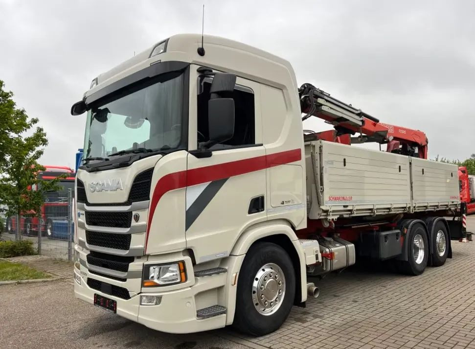 Scania R500 Baustoff / 2-stronna wywrotka Schwarzmüller /HDS Fassi F215 / Euro 6 / Napęd na tylną oś - Tipper, Crane truck: picture 2 Scania R500 Baustoff / 2-stronna wywrotka Schwarzmüller /HDS Fassi F215 / Euro 6 / Napęd na tylną oś - Tipper, Crane truck: picture 2