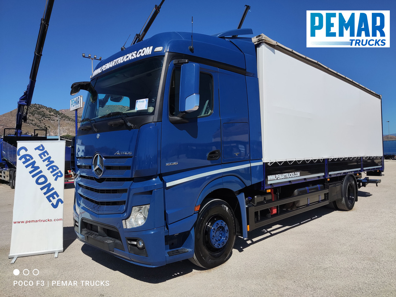 MERCEDES-BENZ ACTROS 1836 SEMITAUTLINER 18T - Curtainsider truck: picture 1 MERCEDES-BENZ ACTROS 1836 SEMITAUTLINER 18T - Curtainsider truck: picture 1