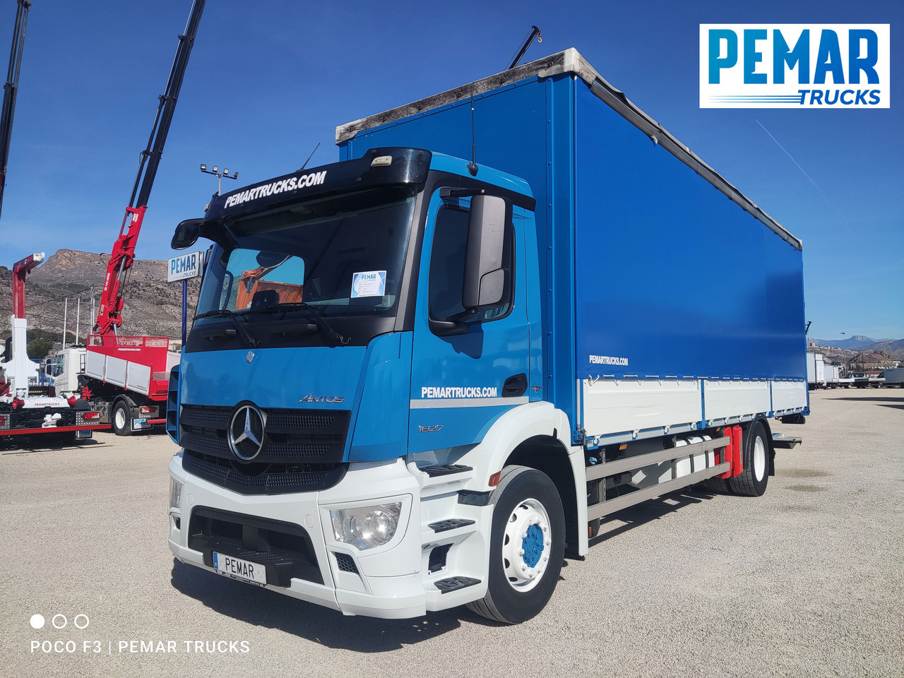 MERCEDES-BENZ ANTOS 1827 SEMITAUTLINER RETARDER - Curtainsider truck: picture 1 MERCEDES-BENZ ANTOS 1827 SEMITAUTLINER RETARDER - Curtainsider truck: picture 1