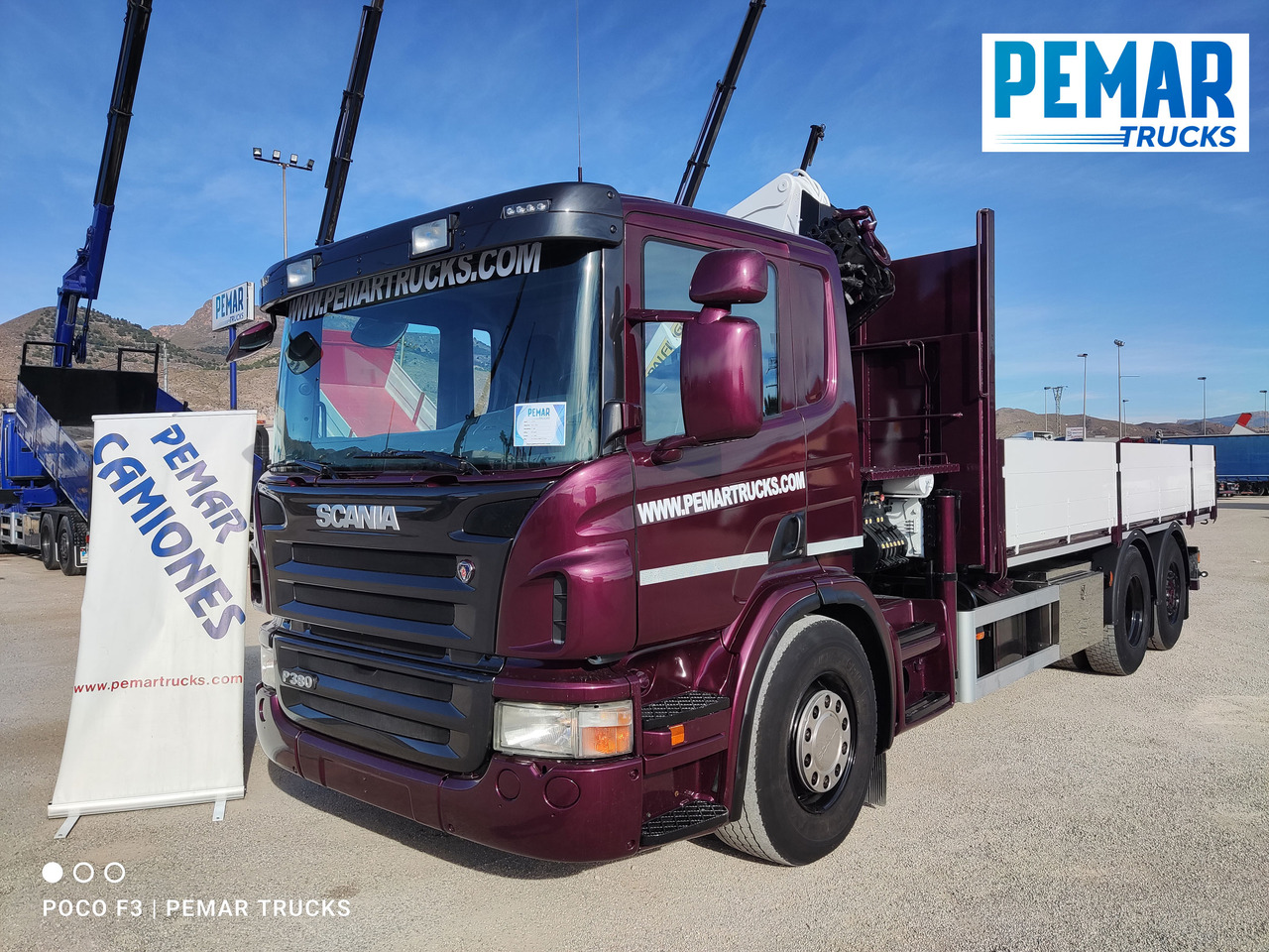 SCANIA P 380 6X2 GRUA BASCULANTE - Tipper, Crane truck: picture 2 SCANIA P 380 6X2 GRUA BASCULANTE - Tipper, Crane truck: picture 2