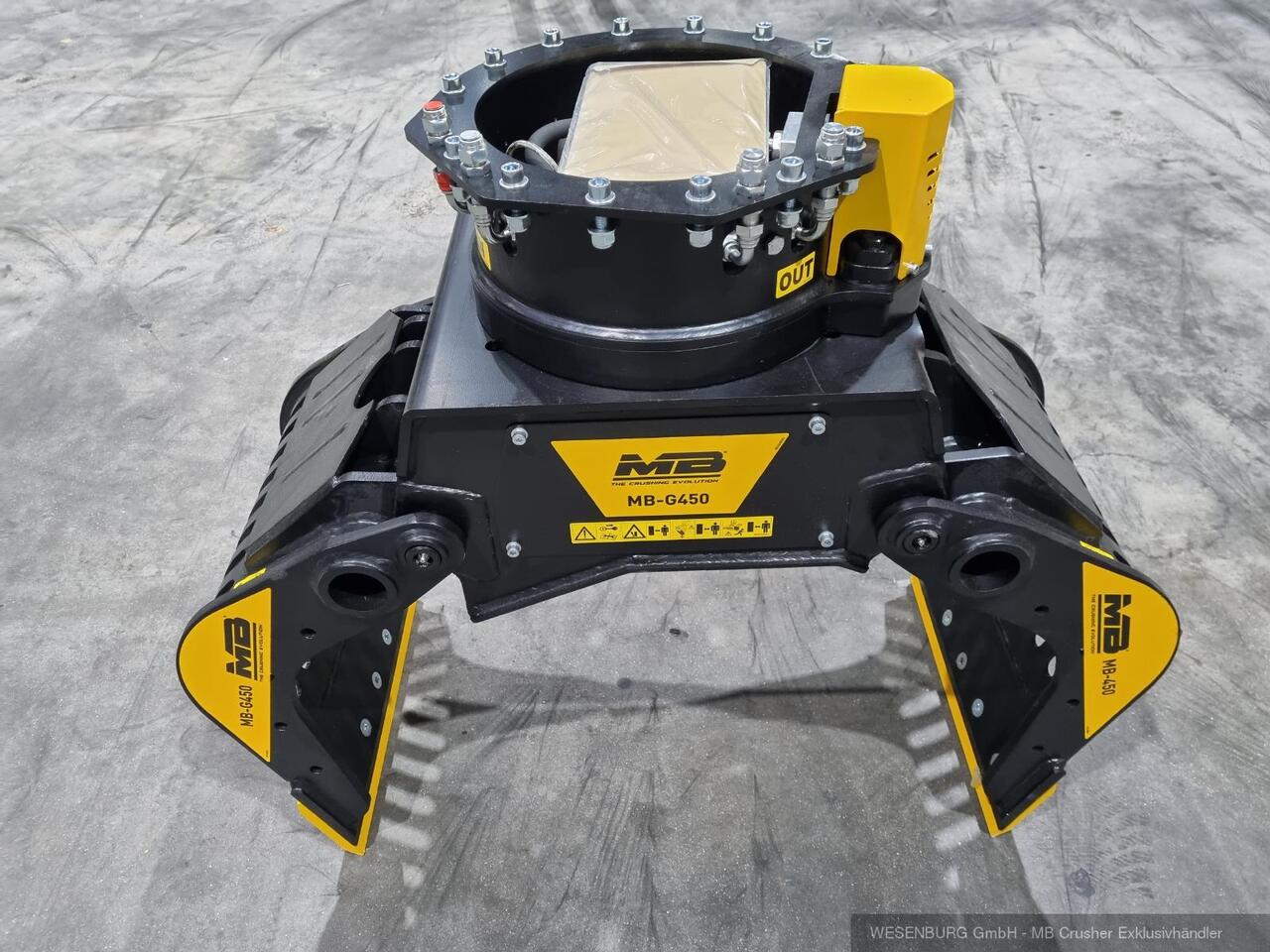 MB Crusher Sortiergreifer MB-G450 Anbauklasse 3,0 - 6,0 t - Grapple for Construction machinery: picture 2 MB Crusher Sortiergreifer MB-G450 Anbauklasse 3,0 - 6,0 t - Grapple for Construction machinery: picture 2