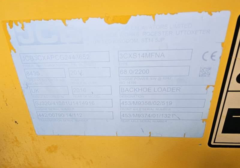 Backhoe loader JCB 3CX SUPER / SPROWADZONA / 7 800 MTH / 92 KM: picture 14