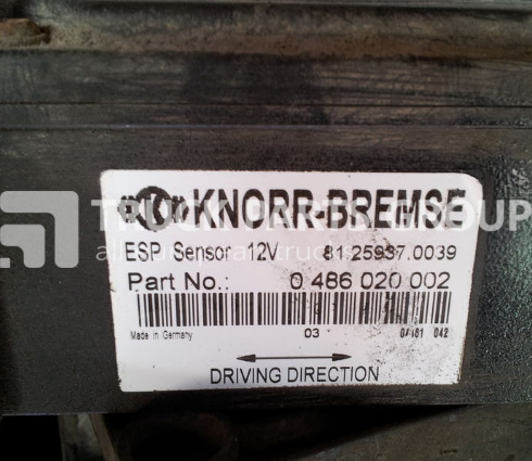 KNORR-BREMSE TGA, TGX, ESP sensor control unit - Sensor for Truck: picture 1 KNORR-BREMSE TGA, TGX, ESP sensor control unit - Sensor for Truck: picture 1