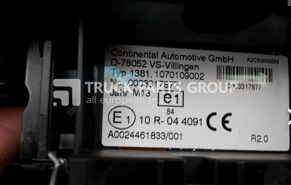 MERCEDES-BENZ Actros, Atego tachograph, 1381 type, 0024461833, 0014464033, 001 tachograph - Tachograph for Truck: picture 2 MERCEDES-BENZ Actros, Atego tachograph, 1381 type, 0024461833, 0014464033, 001 tachograph - Tachograph for Truck: picture 2