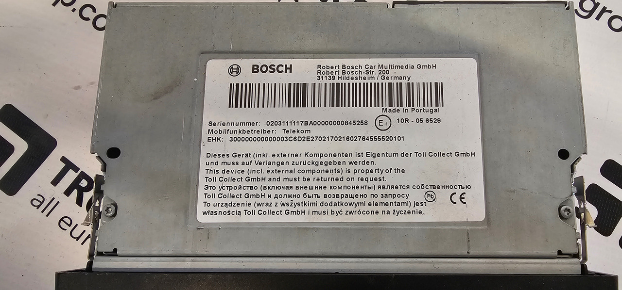 MAN MAN TGX / TGS EURO6 emission toll collector control dashboard unit by BOSCH 7620370011. - Spare parts for Truck: picture 4 MAN MAN TGX / TGS EURO6 emission toll collector control dashboard unit by BOSCH 7620370011. - Spare parts for Truck: picture 4