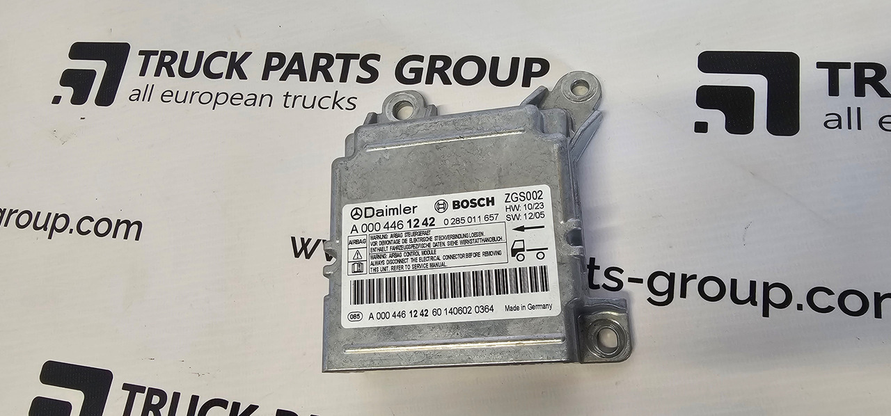 MERCEDES-BENZ MERCEDES BENZ ACTROS MP4 EURO6 air bag control unit module by BOSCH 0004461242, 0285011657, 0004461142, 0004461542, 0004461642, 0004461742. - Spare parts for Truck: picture 1 MERCEDES-BENZ MERCEDES BENZ ACTROS MP4 EURO6 air bag control unit module by BOSCH 0004461242, 0285011657, 0004461142, 0004461542, 0004461642, 0004461742. - Spare parts for Truck: picture 1