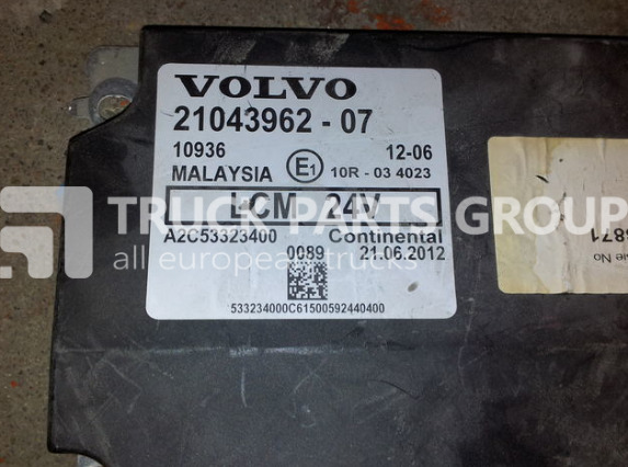 VOLVO FH13, FM13, EURO4 ,EURO5, LCM lightning control unit 21043962, 2 control unit - ECU for Truck: picture 2 VOLVO FH13, FM13, EURO4 ,EURO5, LCM lightning control unit 21043962, 2 control unit - ECU for Truck: picture 2