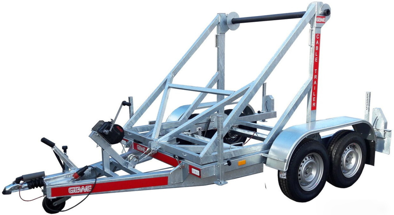 Gewe Przyczepa kablowa P3500 D/1 do przewozu bębnów kablowych - Cable drum trailer: picture 4 Gewe Przyczepa kablowa P3500 D/1 do przewozu bębnów kablowych - Cable drum trailer: picture 4