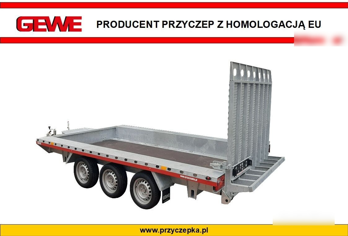 Gewe Przyczepa pod minikoparkę 4x1,8m - 3osiowa, B3500 E/1 - Plant trailer: picture 1 Gewe Przyczepa pod minikoparkę 4x1,8m - 3osiowa, B3500 E/1 - Plant trailer: picture 1