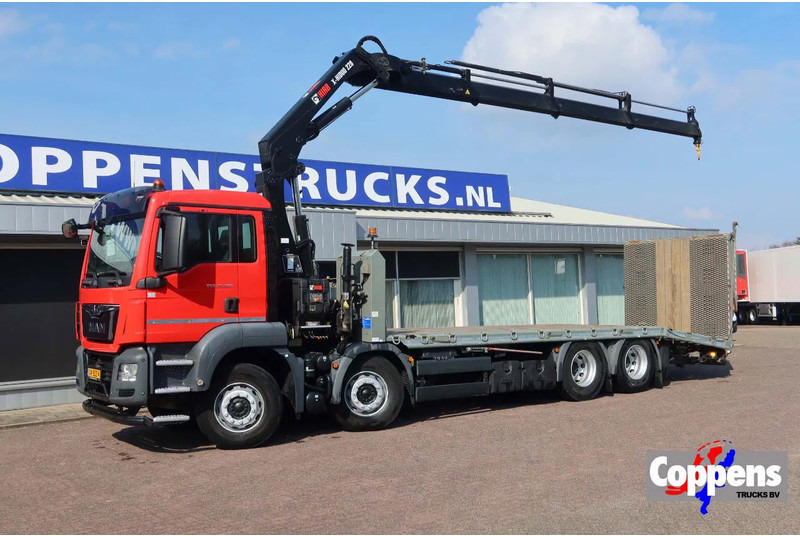 MAN TGS 35.360 8x2 Euro 6 Oprijwagen + Hiab 228 E 3 kraan. - Dropside/ Flatbed truck, Crane truck: picture 1 MAN TGS 35.360 8x2 Euro 6 Oprijwagen + Hiab 228 E 3 kraan. - Dropside/ Flatbed truck, Crane truck: picture 1