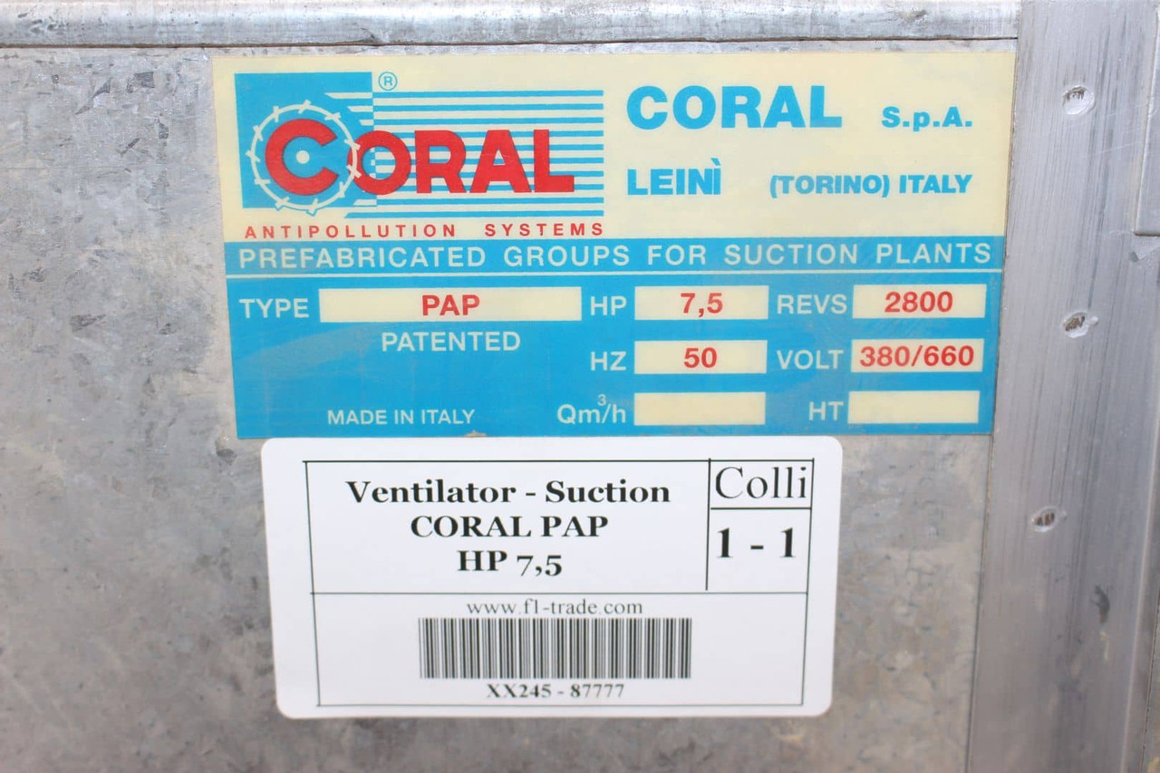 Coral PAP HP 7,5 - Industrial HVAC equipment: picture 3 Coral PAP HP 7,5 - Industrial HVAC equipment: picture 3