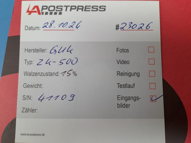 Guk ZK 500 - Folding machine: picture 2 Guk ZK 500 - Folding machine: picture 2