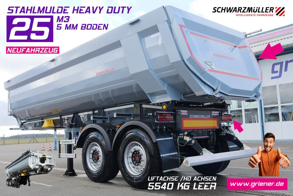 Schwarzmüller HARDOX MULDE / HEAVY DUTY /25 m³ 5 mm 6x4 Schwarzmüller HARDOX MULDE / HEAVY DUTY /25 m³ 5 mm 6x4 - Tipper semi-trailer: picture 1 Schwarzmüller HARDOX MULDE / HEAVY DUTY /25 m³ 5 mm 6x4 Schwarzmüller HARDOX MULDE / HEAVY DUTY /25 m³ 5 mm 6x4 - Tipper semi-trailer: picture 1