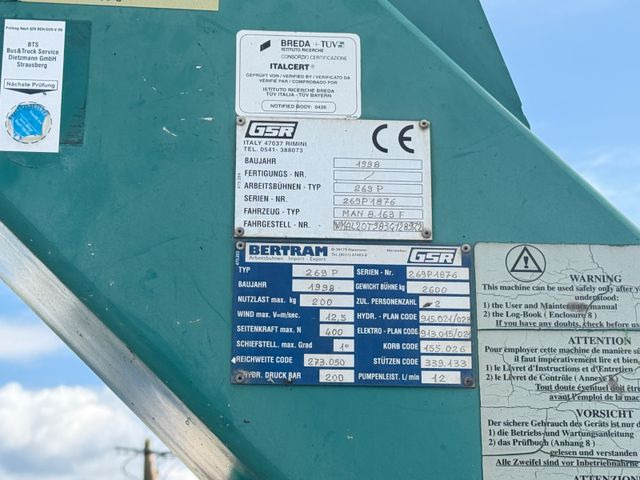 Truck mounted aerial platform MAN 8.163 Hubarbeitsbühne: picture 15