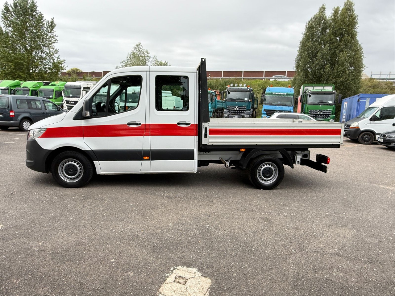Flatbed van, Combi van Mercedes-Benz Sprinter 217 Pritsche DoKa: picture 6