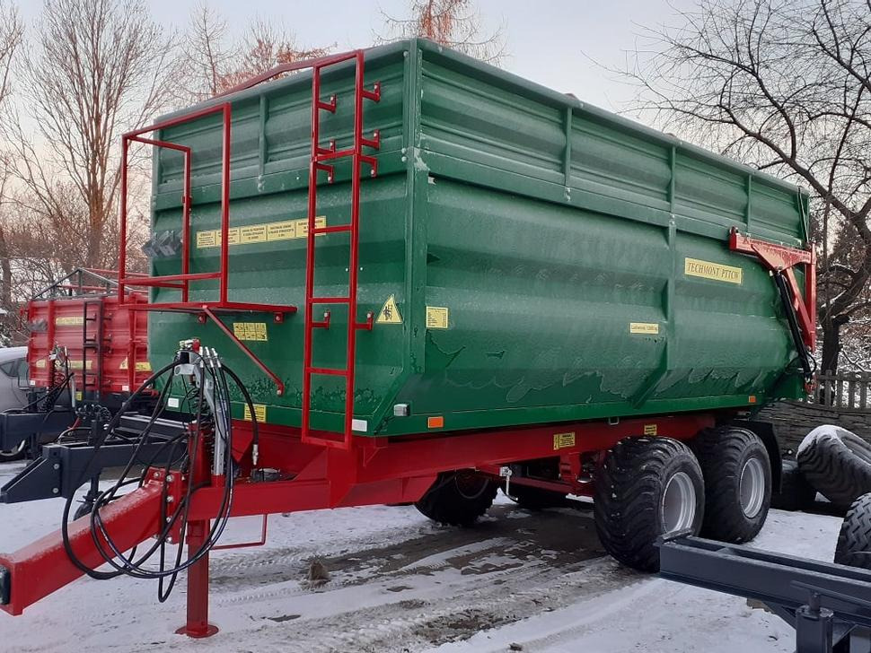 New Farm tipping trailer/ Dumper Techmont Anhänger Tandemkipper / Trailer / Remorque / Rimorchio / Remolque tándem / Прицеп монолитный двухосный тандем / Przyczepa tandem PTTCW112 12 t: picture 8