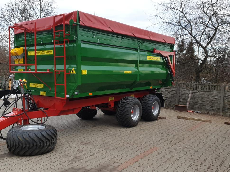 New Farm tipping trailer/ Dumper Techmont Anhänger Tandemkipper / Trailer / Remorque / Rimorchio / Remolque tándem / Прицеп монолитный двухосный тандем / Przyczepa tandem PTTCW112 12 t: picture 20