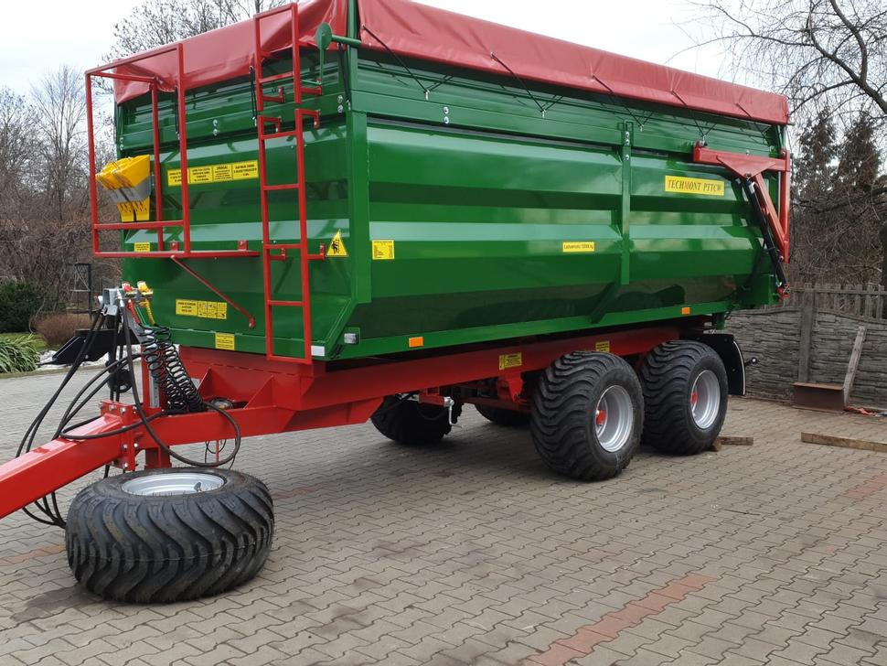 New Farm tipping trailer/ Dumper Techmont Anhänger Tandemkipper / Trailer / Remorque / Rimorchio / Remolque tándem / Прицеп монолитный двухосный тандем / Przyczepa tandem PTTCW112 12 t: picture 18