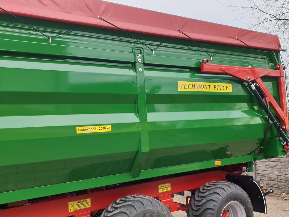 New Farm tipping trailer/ Dumper Techmont Anhänger Tandemkipper / Trailer / Remorque / Rimorchio / Remolque tándem / Прицеп монолитный двухосный тандем / Przyczepa tandem PTTCW112 12 t: picture 21