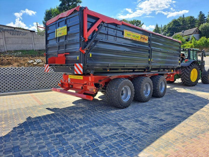 Techmont Anhänger / Trailer / Remorque / Rimorchio / Прицеп / Przyczepa tridem PTW 21 t - Farm tipping trailer/ Dumper: picture 4 Techmont Anhänger / Trailer / Remorque / Rimorchio / Прицеп / Przyczepa tridem PTW 21 t - Farm tipping trailer/ Dumper: picture 4