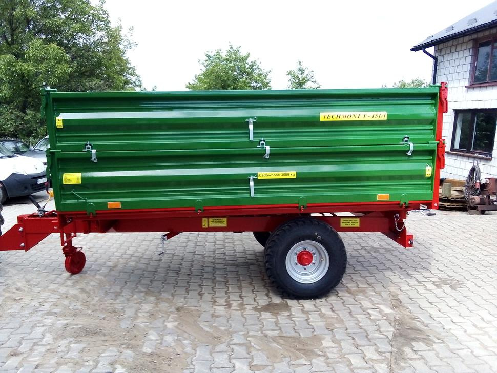 Techmont Anhänger / Trailer / Remorque / Rimorchio / Прицеп одноосный / Przyczepa jednoosiowa T-151/1 3,5 t - Farm tipping trailer/ Dumper: picture 3 Techmont Anhänger / Trailer / Remorque / Rimorchio / Прицеп одноосный / Przyczepa jednoosiowa T-151/1 3,5 t - Farm tipping trailer/ Dumper: picture 3