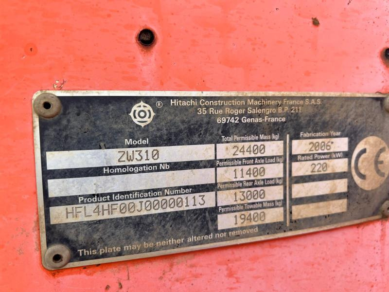 HITACHI ZW 310 Chargeuse 23T on lease HITACHI ZW 310 Chargeuse 23T: picture 16