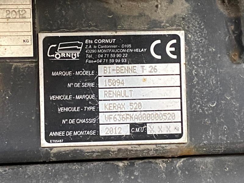 Tipper, Crane truck RENAULT KERAX 8x4 520 BIBENNE CIF GRUE CORMACH: picture 27 Tipper, Crane truck RENAULT KERAX 8x4 520 BIBENNE CIF GRUE CORMACH: picture 27