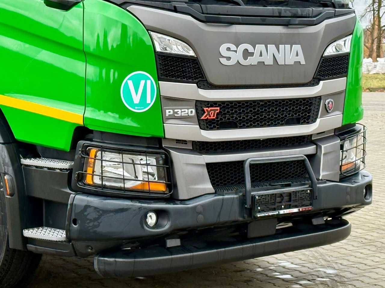 New Dropside/ Flatbed truck SCANIA P320 / PLATFORMA / NOWY / 5 TYŚ KM / SYPIALKA / 2023 ROK / CAŁA NA PODUSZKACH / 7.7 M DŁUGOŚCI / LAWETA / DO PRZEWOZU MASZYN ROLNICZYCH ITP: picture 12