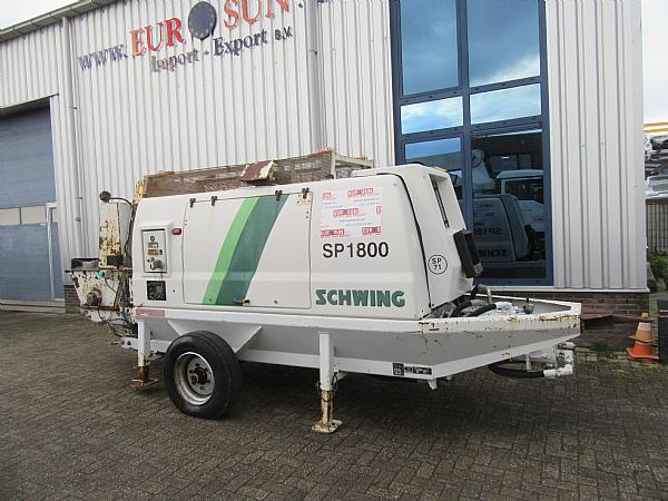 2014 SCHWING SP1800 D 129KW trailer pump - Stationary concrete pump: picture 1 2014 SCHWING SP1800 D 129KW trailer pump - Stationary concrete pump: picture 1