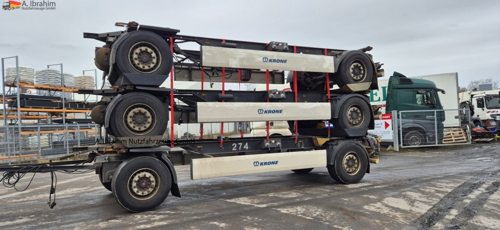 Krone AZ 5x vorhanden SAF Achsen, fertig gestapelt - Container transporter/ Swap body trailer: picture 2 Krone AZ 5x vorhanden SAF Achsen, fertig gestapelt - Container transporter/ Swap body trailer: picture 2