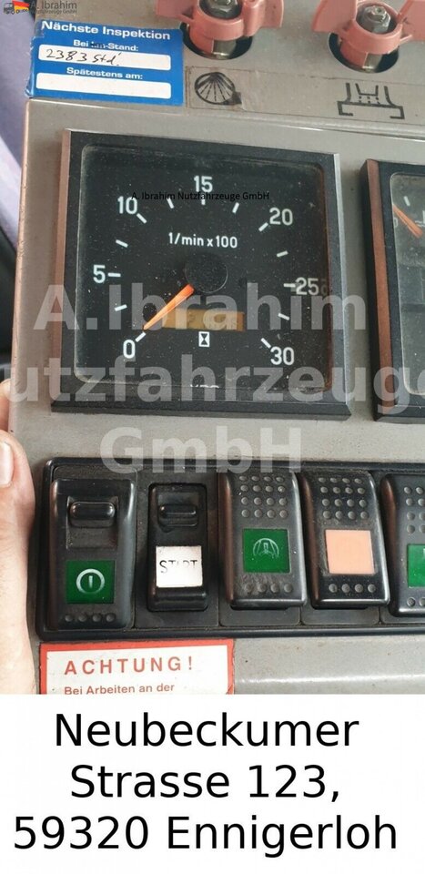 Road sweeper Mercedes-Benz 1823  DB 1823,Optifant 70, 3677 h Betriebsst., 2 Motors, 3 Pedals: picture 12