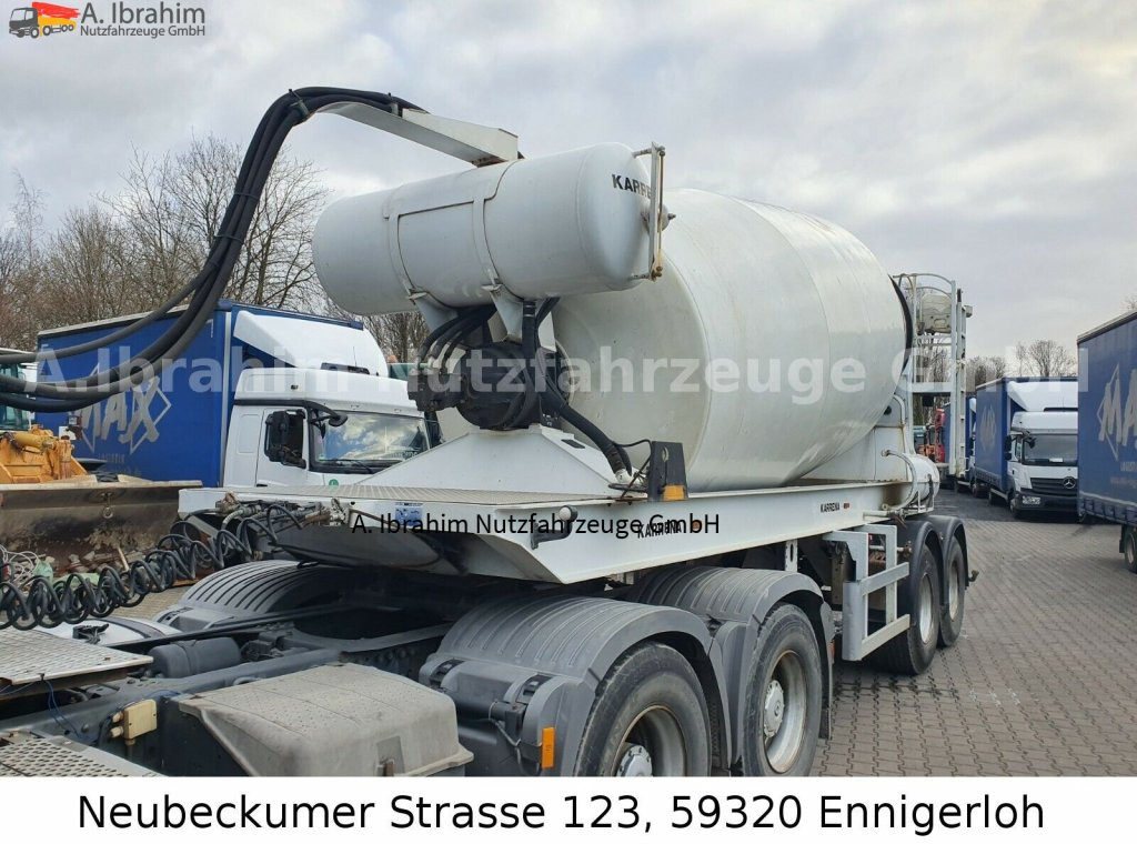 Betonmischerauflieger Karrena 12 cbm, 2 achsen, Topzustand - Semi-trailer: picture 1 Betonmischerauflieger Karrena 12 cbm, 2 achsen, Topzustand - Semi-trailer: picture 1