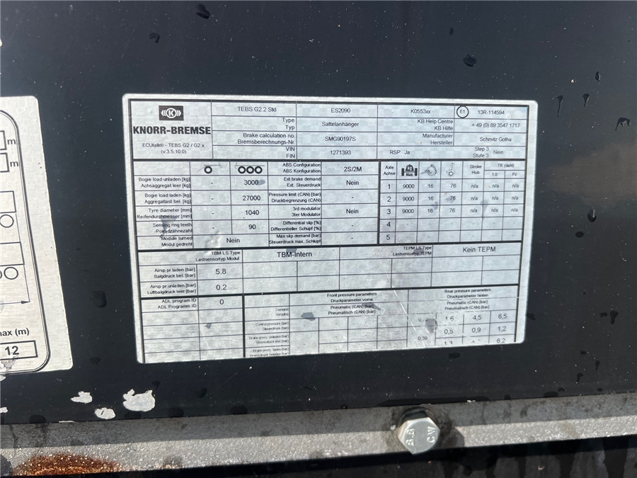 Walking floor semi-trailer SCHMITZ SGF-S3: picture 20