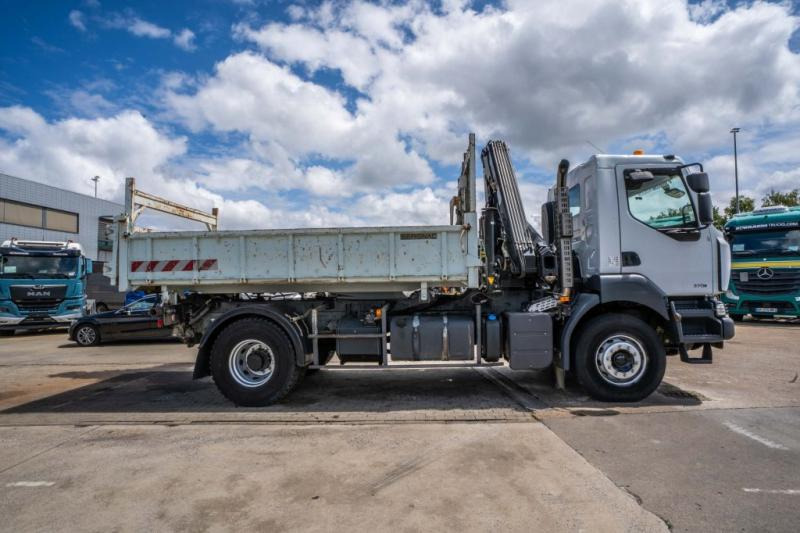 Tipper, Crane truck Renault KERAX 370 DXI + TRI BENNE+HIAB 16t/m + 2 EXT: picture 9