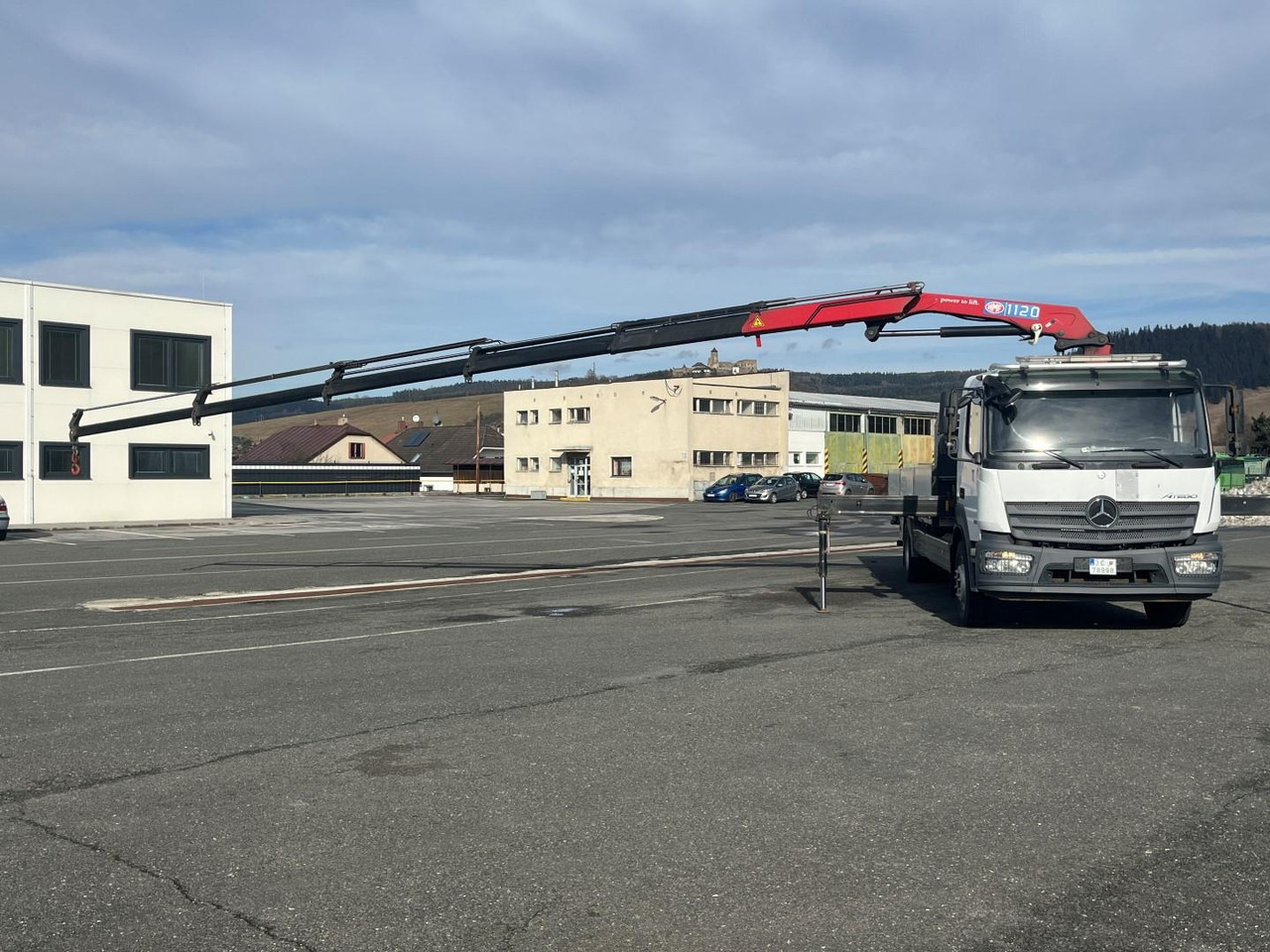 Dropside/ Flatbed truck, Crane truck Mercedes truck ATEGO, 1527, Crane HMF 1120 - K5: picture 16