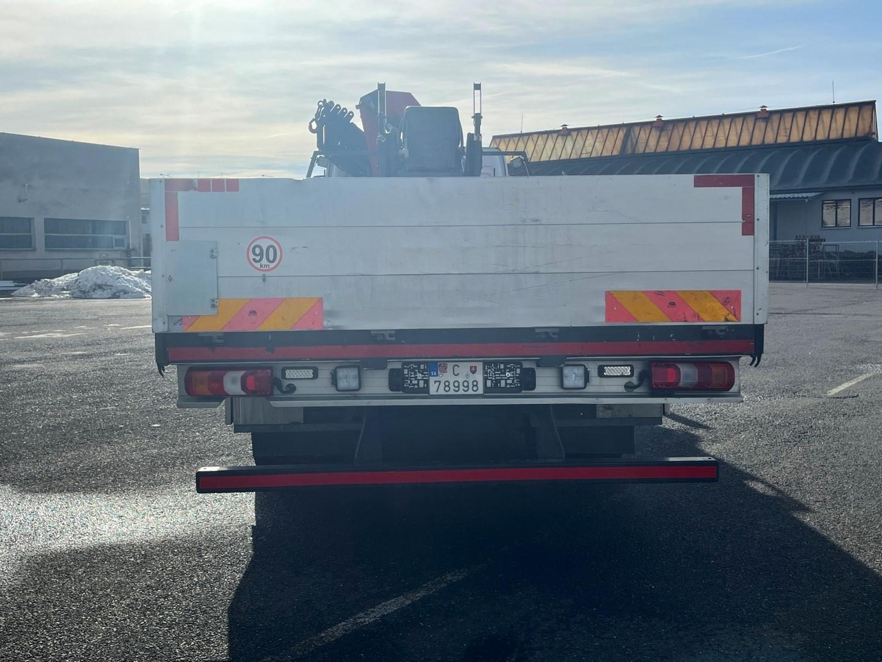 Dropside/ Flatbed truck, Crane truck Mercedes truck ATEGO, 1527, Crane HMF 1120 - K5: picture 8