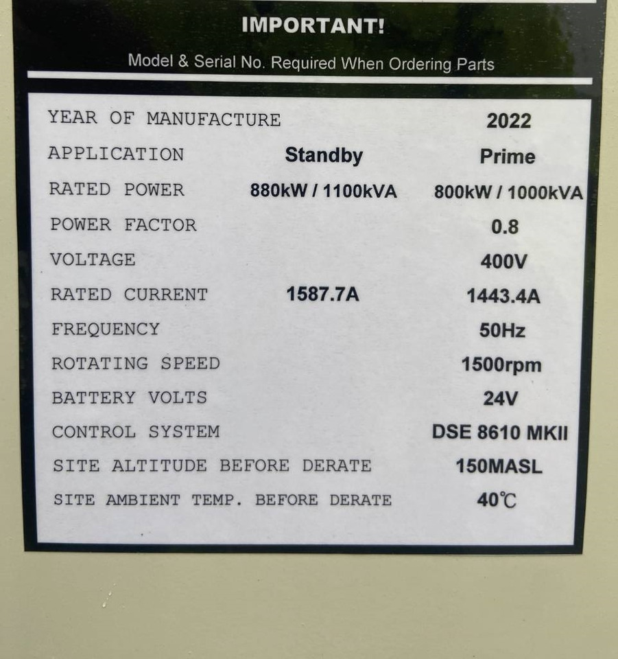 Cummins KTA38-G5 - 1100 kVA Generator - DPX-18815 - Generator set: picture 4 Cummins KTA38-G5 - 1100 kVA Generator - DPX-18815 - Generator set: picture 4