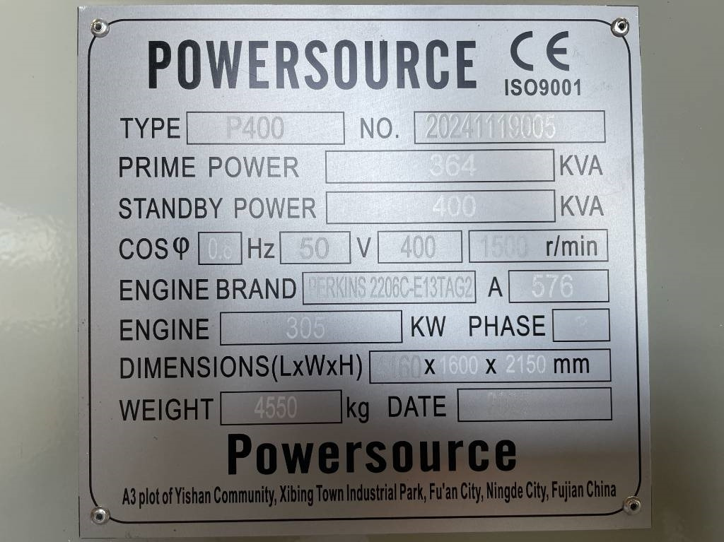 Perkins 2206C-E13TAG2 - 400 kVA Generator - DPX-19812 - Generator set: picture 5 Perkins 2206C-E13TAG2 - 400 kVA Generator - DPX-19812 - Generator set: picture 5