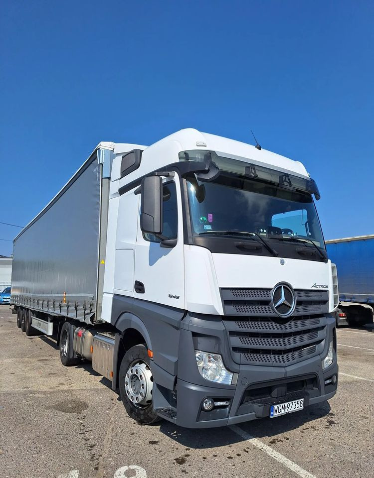 Mercedes-Benz Actros 1845 LSnRL z naczepą Fliegl - Curtainsider truck: picture 1 Mercedes-Benz Actros 1845 LSnRL z naczepą Fliegl - Curtainsider truck: picture 1