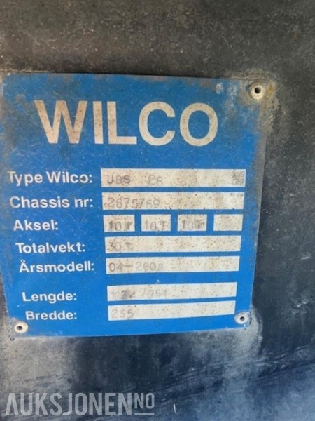 2008 Wilco JBS 28 slepvogn - Cab chassis truck: picture 5 2008 Wilco JBS 28 slepvogn - Cab chassis truck: picture 5