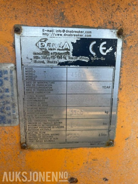 2012 Danda silence 450V Hydraulisk hammer - S90 - Construction equipment: picture 5 2012 Danda silence 450V Hydraulisk hammer - S90 - Construction equipment: picture 5