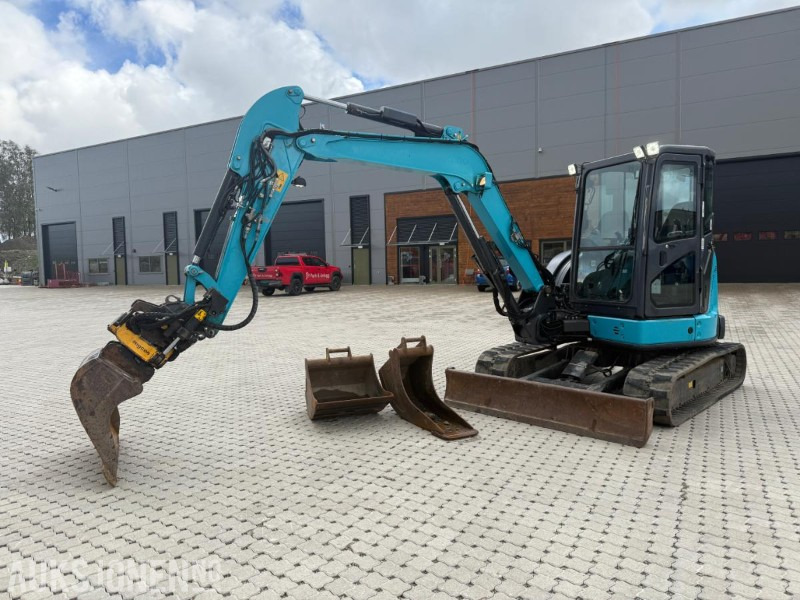 Excavator 2016 Airman AX55U-6A BELTEGRAVER ENGCON TILTROTATOR SENTRALSMØRING SERVICEHISTORIKK 3 SKUFFER.: picture 1