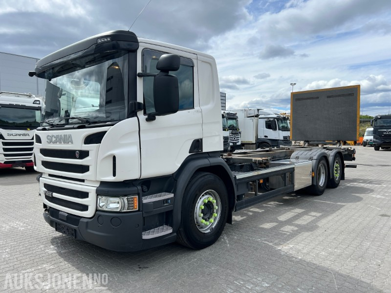 2016 Scania P410 containerbil, lav km, EU, 411 hk, baklem, automat - Container transporter/ Swap body truck: picture 1 2016 Scania P410 containerbil, lav km, EU, 411 hk, baklem, automat - Container transporter/ Swap body truck: picture 1