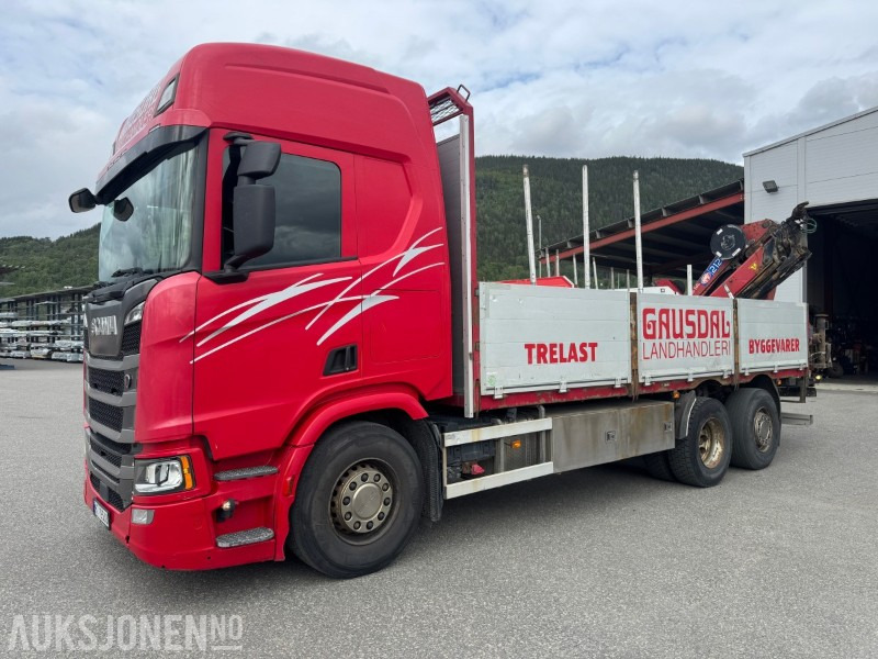 2017 Scania R500 planbil med kran, EURO 6 - Crane truck: picture 1 2017 Scania R500 planbil med kran, EURO 6 - Crane truck: picture 1