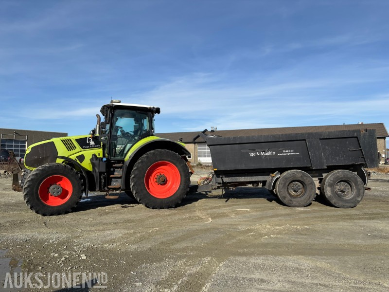 2018 Claas Axion 830 MED GIGANT Dumper Henger. Skjær og Strøer - Farm tractor: picture 2 2018 Claas Axion 830 MED GIGANT Dumper Henger. Skjær og Strøer - Farm tractor: picture 2
